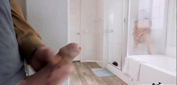  Watching his step sister masturbate in the shower